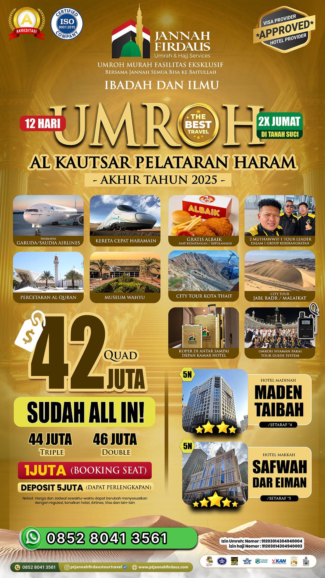 Harga Paket Umroh Terbaru 2025 2026 63 umroh akhir tahun 2025 alkautsar flyer