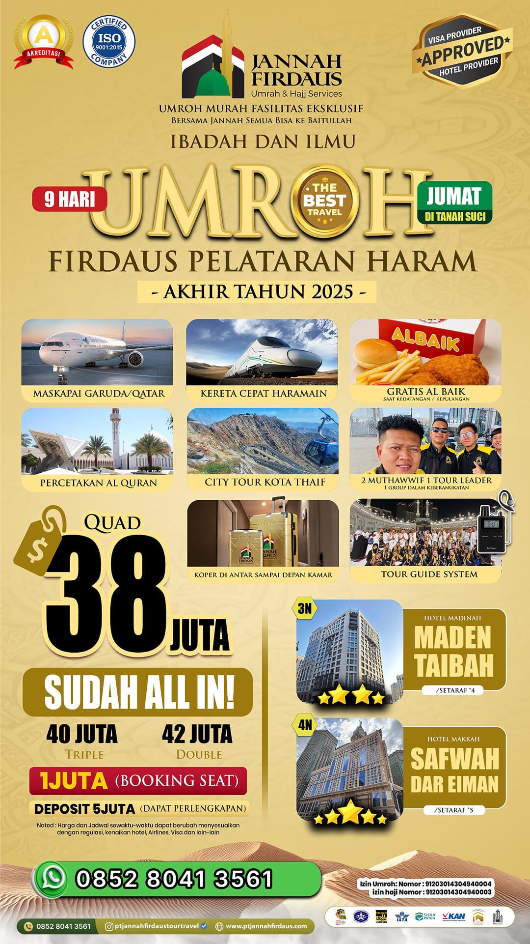 Harga Paket Umroh Terbaru 2025 2026 61 umroh akhir tahun 2025 firdaus flyer