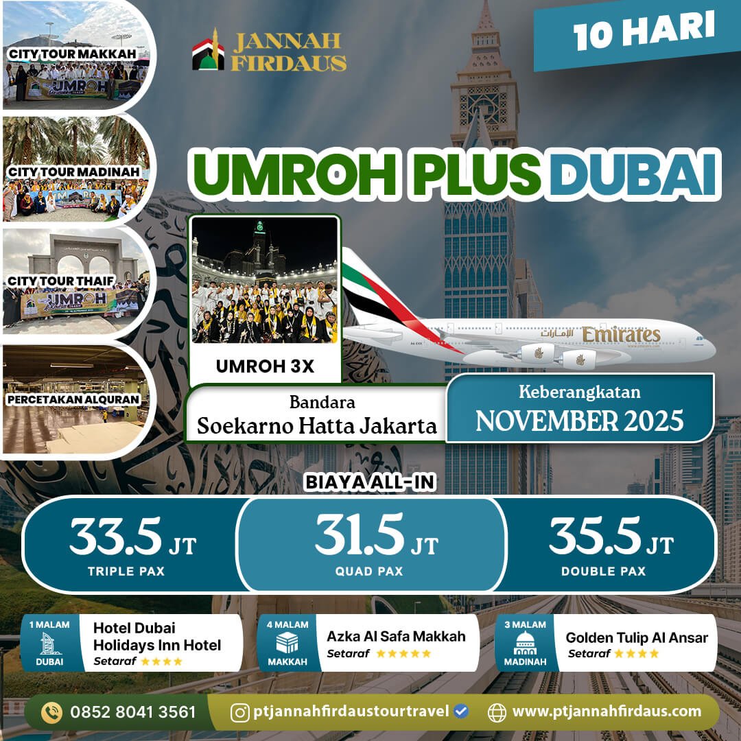 Umroh Plus Dubai November 2025