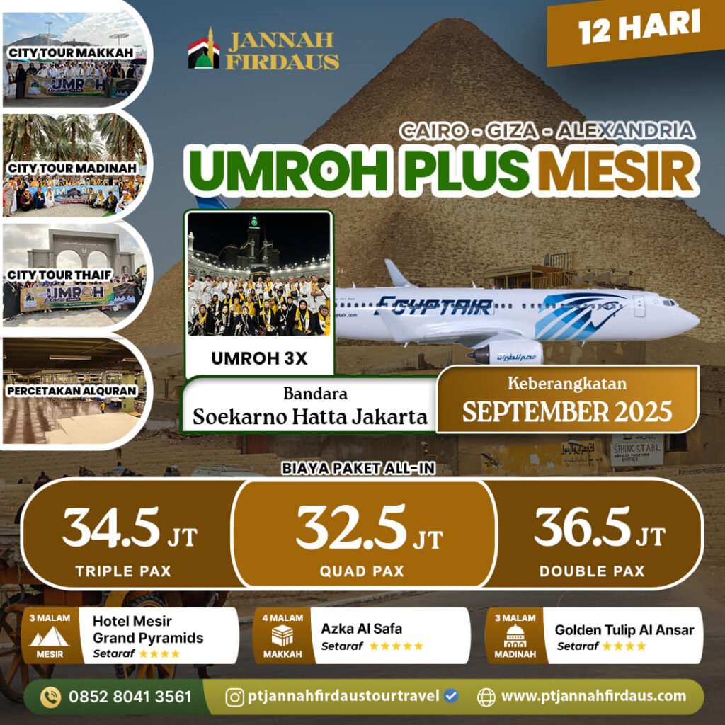Harga Umroh Plus Mesir September 2025 2 Umroh Plus Mesir September 2025