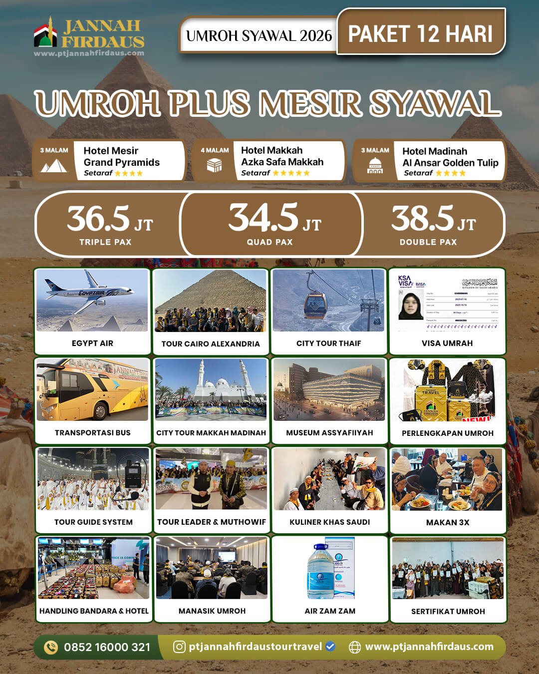 Harga Paket Umroh Syawal 2026 8 Umroh Plus Mesir Syawal 2026 12 Hari