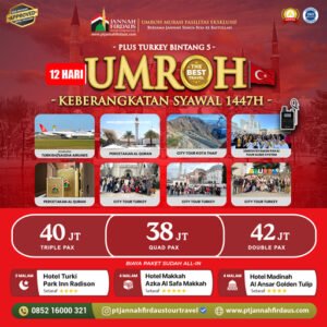 Umroh Plus Turki Syawal 2026 Jannah Firdaus Tour Travel