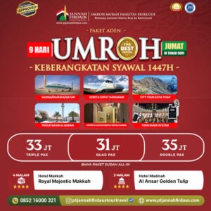 Umroh Syawal 2026 Aden Jannah Firdaus Tour Travel