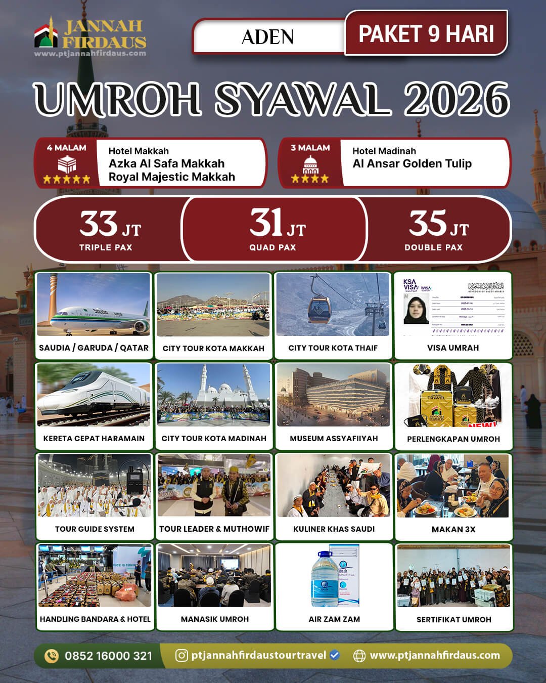 Harga Paket Umroh Syawal 2026 2 Umroh Syawal 2026 Aden
