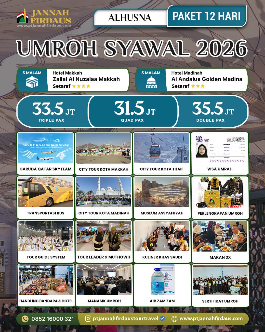 Harga Paket Umroh Syawal 2026 4 Umroh Syawal 2026 Alhusna