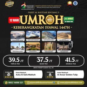 Umroh Syawal 2026 Alkautsar Bintang 5 Jannah Firdaus Tour Travel
