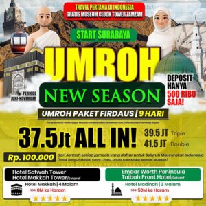 paket umroh surabaya 2026 1448 hijriah