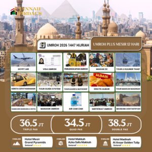 umroh plus mesir 2026 paket 12 hari