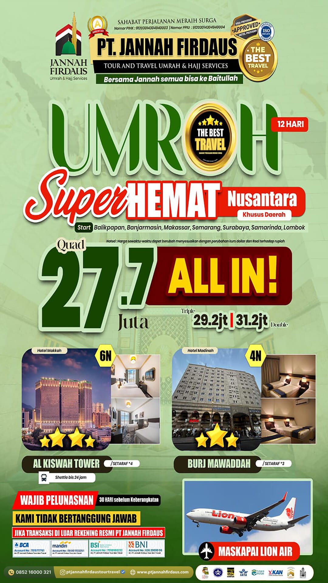 umroh 2025 murah indonesia 12 hari