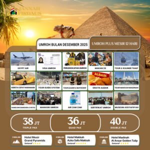 umroh bulan desember 2025 paket umroh plus mesir 12 hari