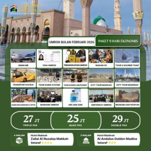 umroh bulan februari promo 2026 paket 9 hari new