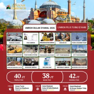 umroh bulan syawal 2026 paket umroh plus turki