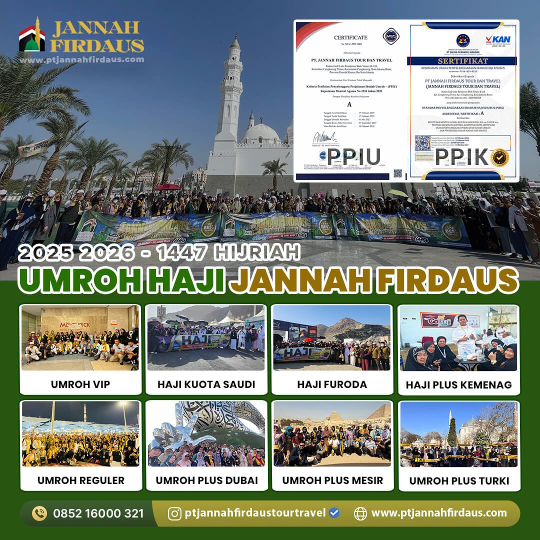 umroh haji jannah firdaus 2025 2026