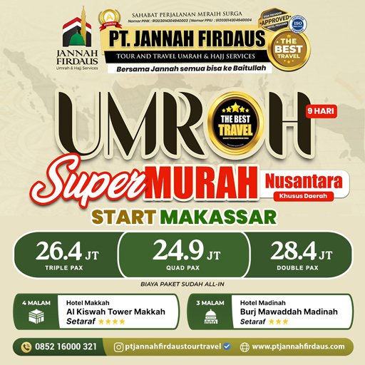 umroh makassar 2025 jannah firdaus tour travel