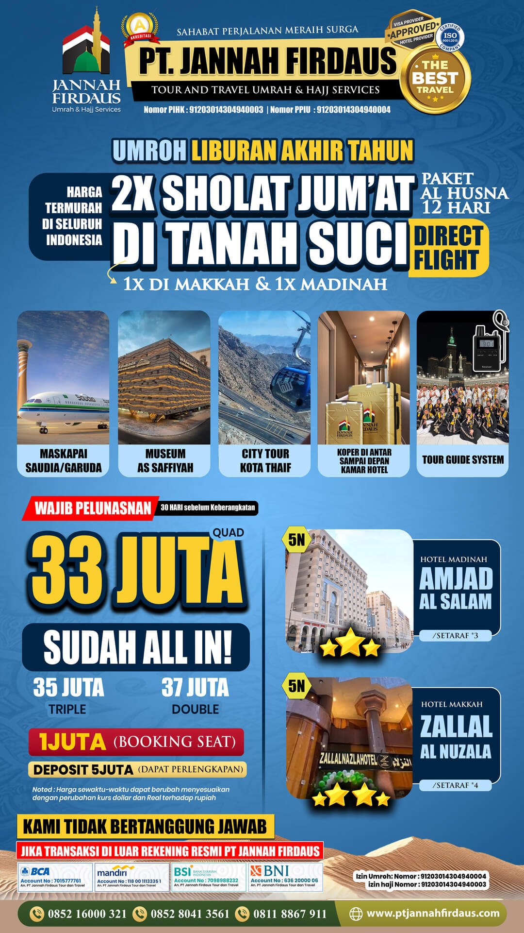 Harga Paket Umroh Terbaru 2025 2026 4 paket umroh akhir tahun 2025 alhusna