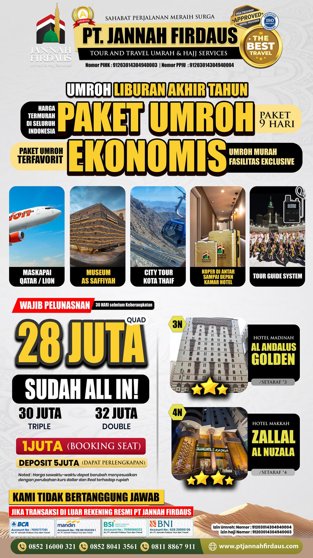 Umroh Ekonomis 2025 2026 2 paket umroh akhir tahun 2025 ekonomis