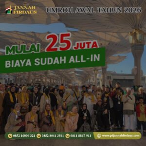umroh awal tahun 2026 jannah firdaus tour travel