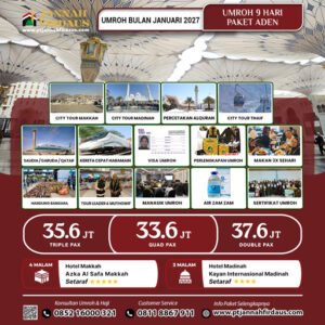 umroh bulan januari 2027 aden