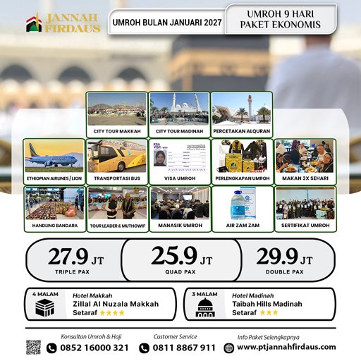 Umroh Januari 2027 1 umroh bulan januari 2027 ekonomis