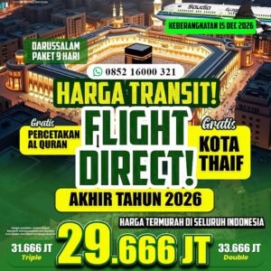 umroh desember 2026 jannah firdaus paket darussalam