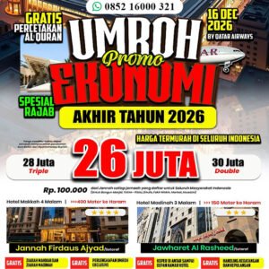 umroh desember 2026 promo ekonomis jannah firdaus