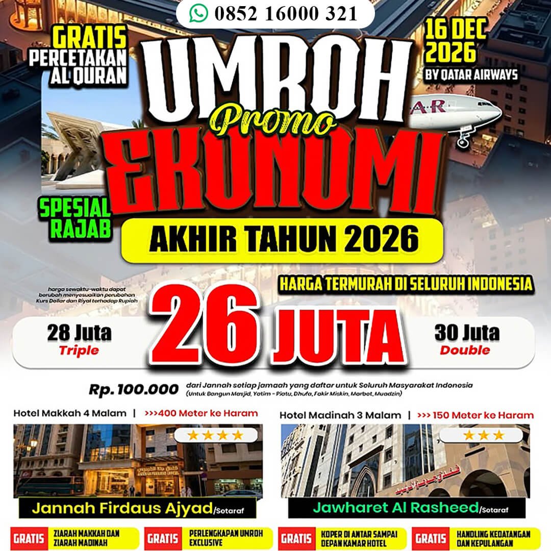 umroh desember 2026 promo ekonomis jannah firdaus