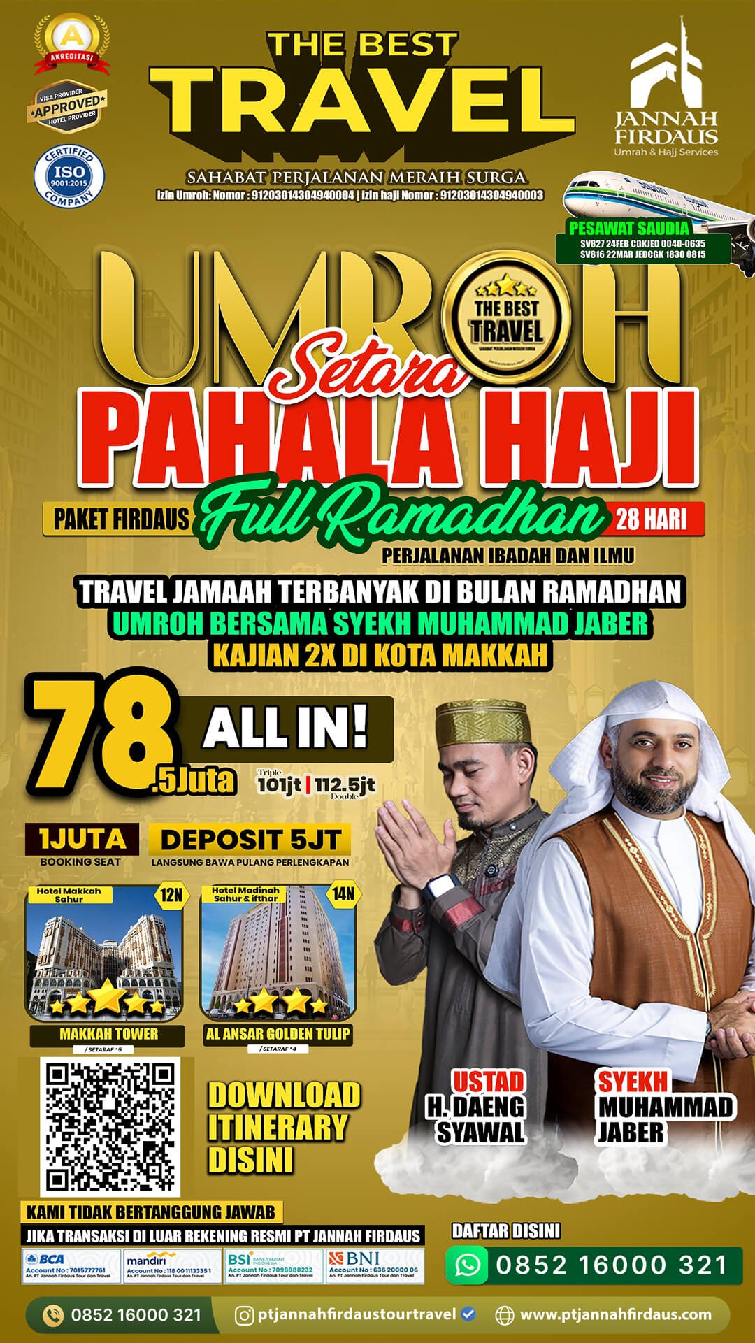 umroh full ramadhan 2026 firdaus paket 28 hari