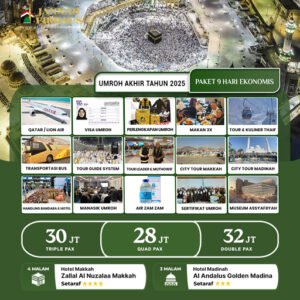 umroh akhir tahun ekonomis 2025 paket 9 hari