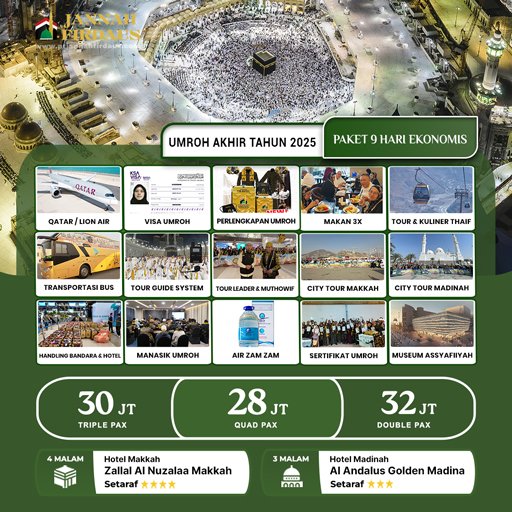 umroh akhir tahun ekonomis 2025 paket 9 hari