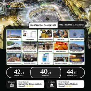 umroh awal tahun alkautsar 2026 paket 12 hari