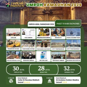 umroh bulan ramadhan awal ekonomis 2026 paket 9 hari