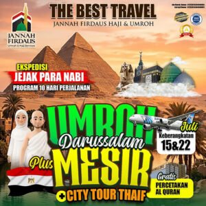 umroh plus mesir ekonomis 2026 darussalam 10 hari
