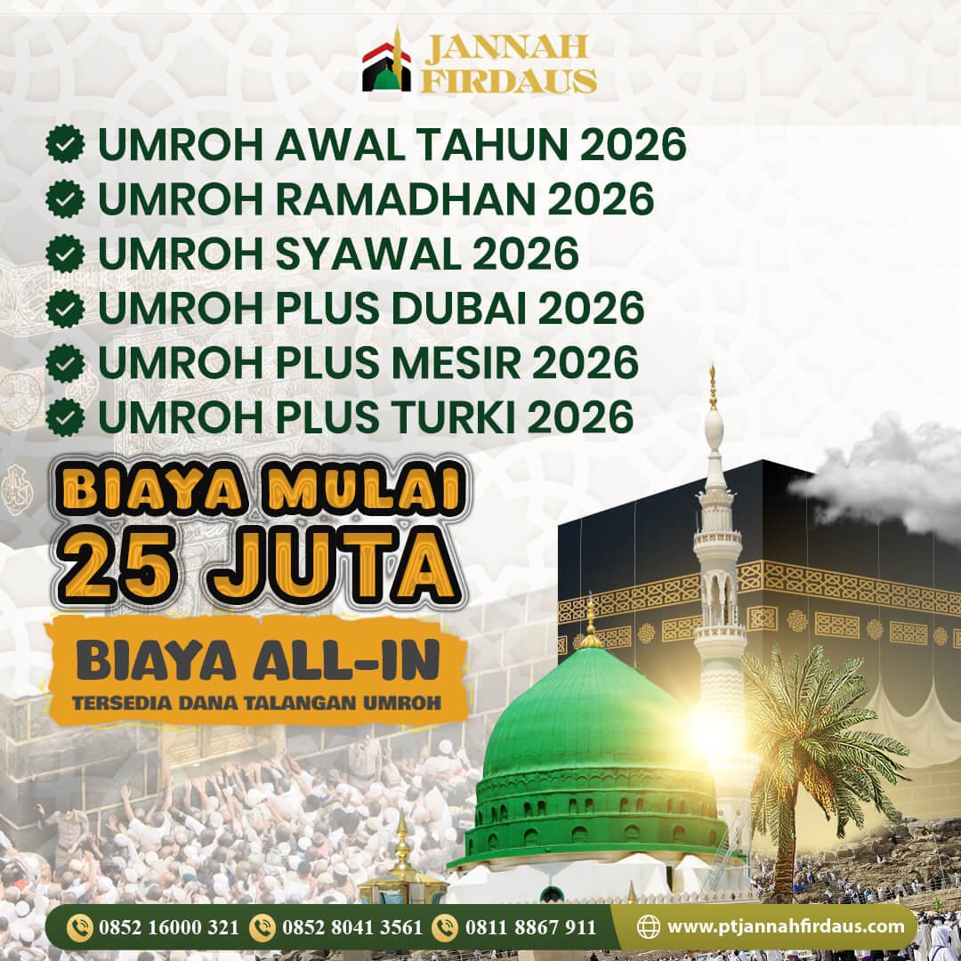 Umroh 2026 Jannah Firdaus Tour Travel 1447 Hijriah