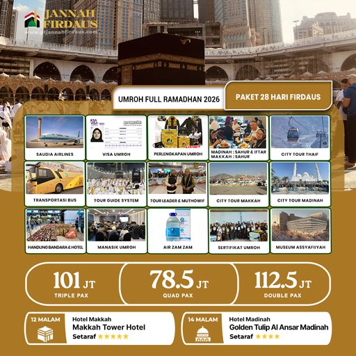 umroh bulan ramadhan firdaus 2026 jannah firdaus