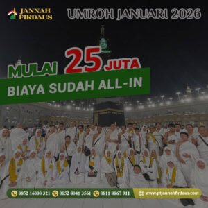umroh januari 2026 jannah firdaus tour travel
