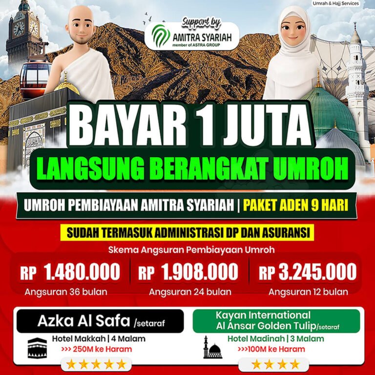 cicilan umroh 2026 jannah firdaus paket aden