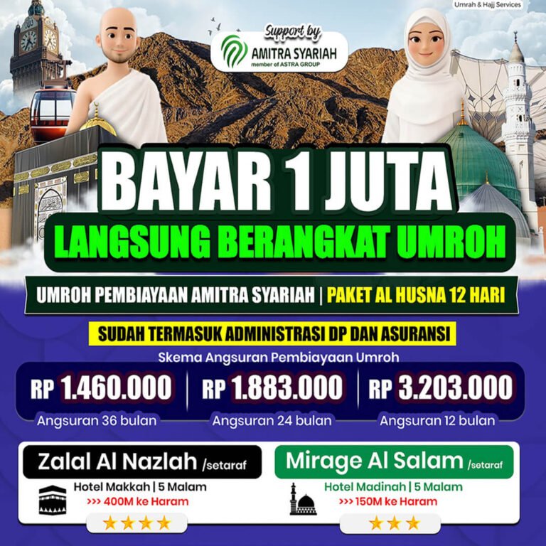 cicilan umroh 2026 jannah firdaus paket alhusna