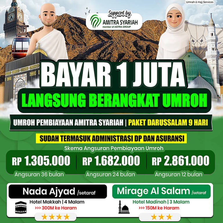 cicilan umroh 2026 jannah firdaus paket darussalam