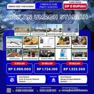 cicilan umroh syariah 2026 alhusna 1448 hijriah