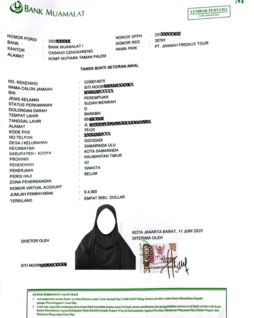 nomor porsi haji plus