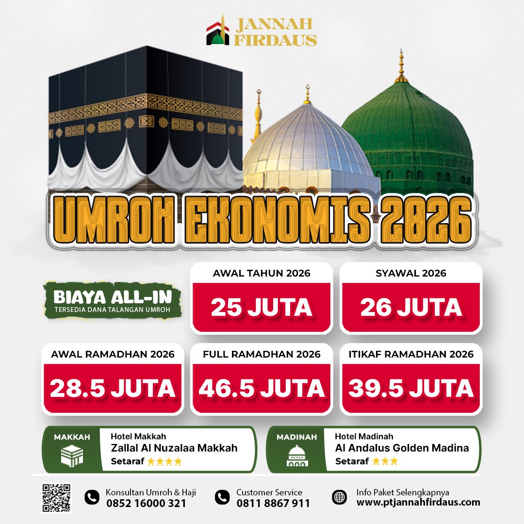 umroh ekonomis 2026 1447 hijriah