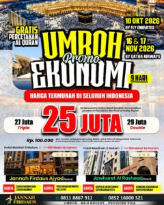 jannah firdaus umroh promo ekonomis 2026 paket 9 hari