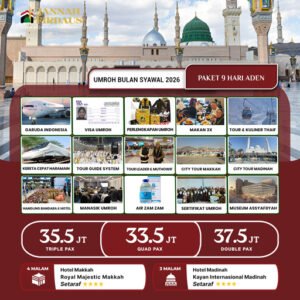 umroh bulan syawal 2026 paket aden 9 hari by garuda indonesia