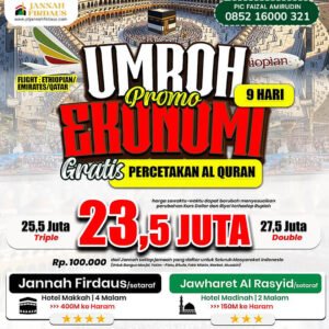 umroh ekonomis 2026 jannah firdaus 1448 hijriah