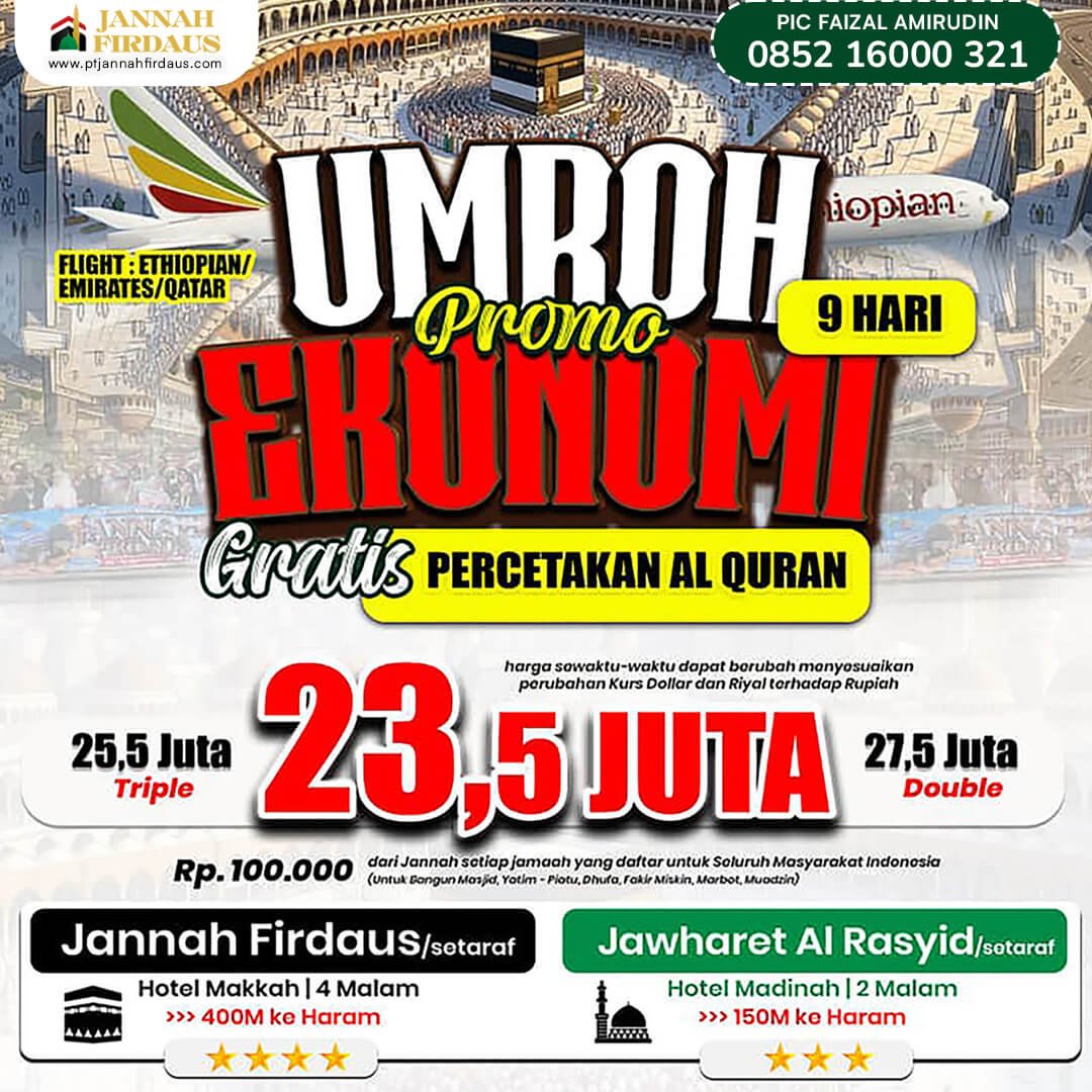 umroh ekonomis 2026 jannah firdaus 1448 hijriah