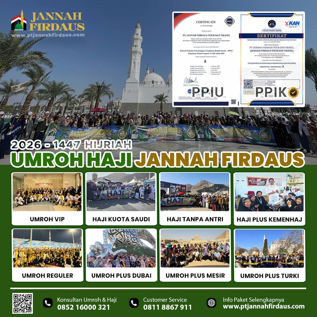 umroh haji jannah firdaus 2026 1447 hijriah
