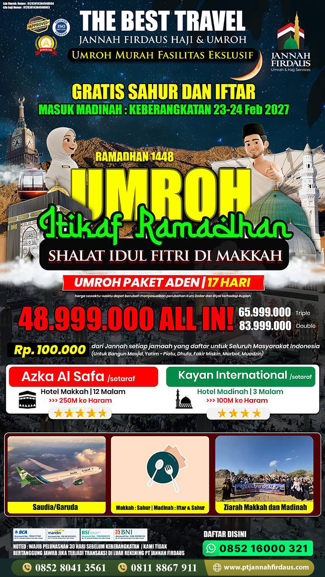 paket umroh itikaf ramadhan 2027 aden