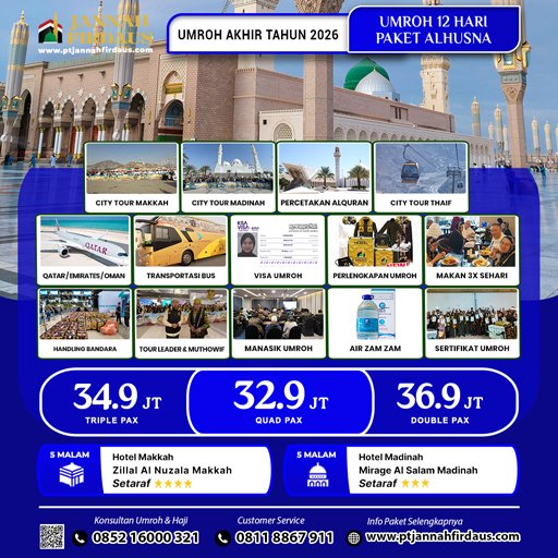 umroh akhir tahun alhusna 2026