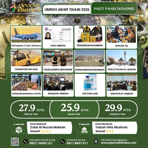 umroh akhir tahun ekonomis 2026