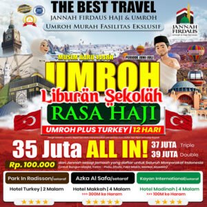 umroh plus turki 2026 1448 hijriah jannah firdaus